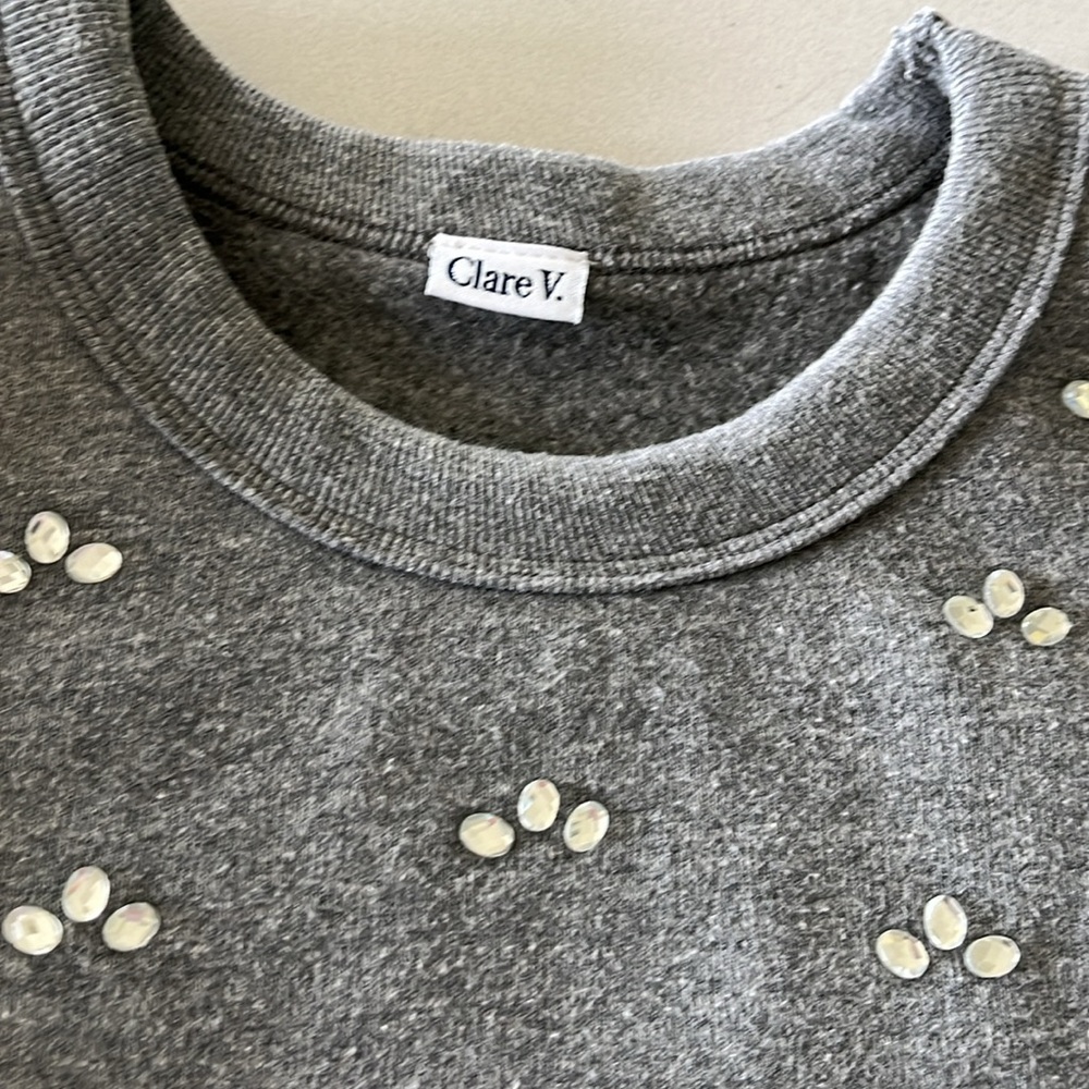 Clare V Puff Sleeve Sweatshirt